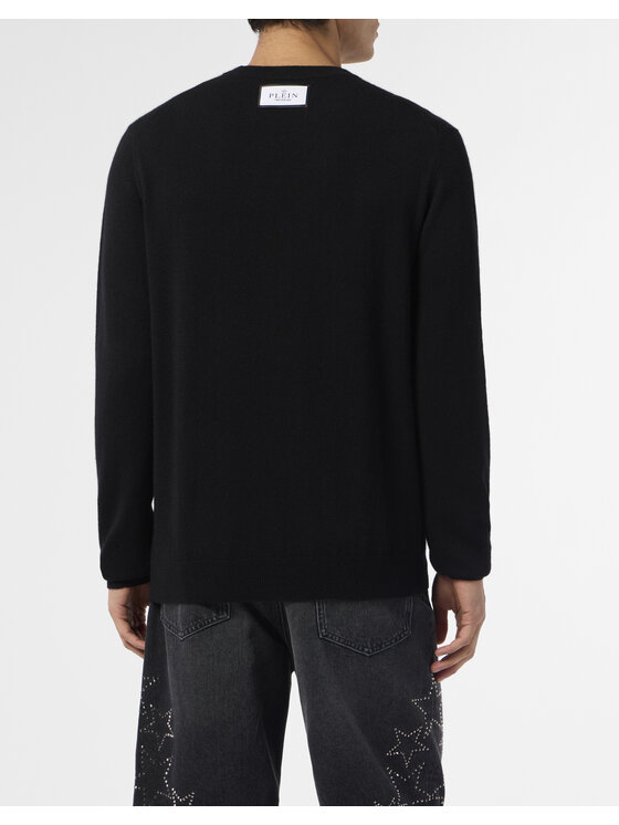 PHILIPP PLEIN PHILIPP PLEIN Sweter 29047 Czarny Regular Fit