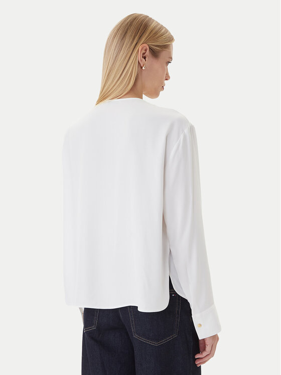 Tommy Hilfiger Tommy Hilfiger Blūze WW0WW47339 Balts Relaxed Fit