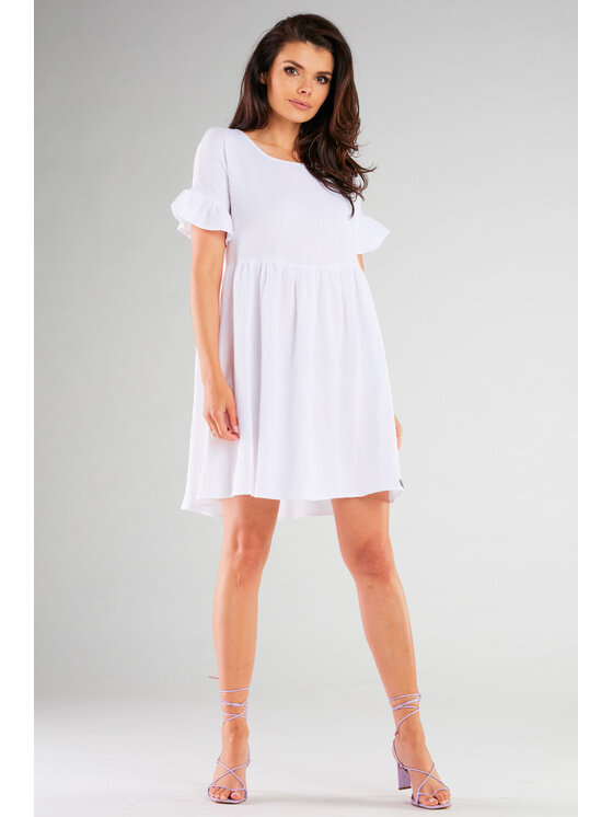 Infinite You Infinite You Sukienka M260 Biały Basic Fit