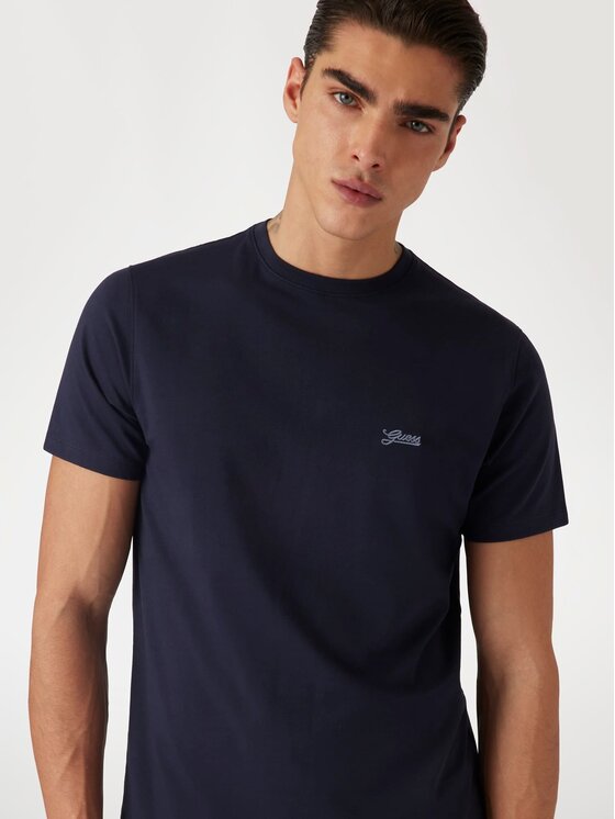 Guess Guess T-Shirt 162337 Modrá Classic Fit