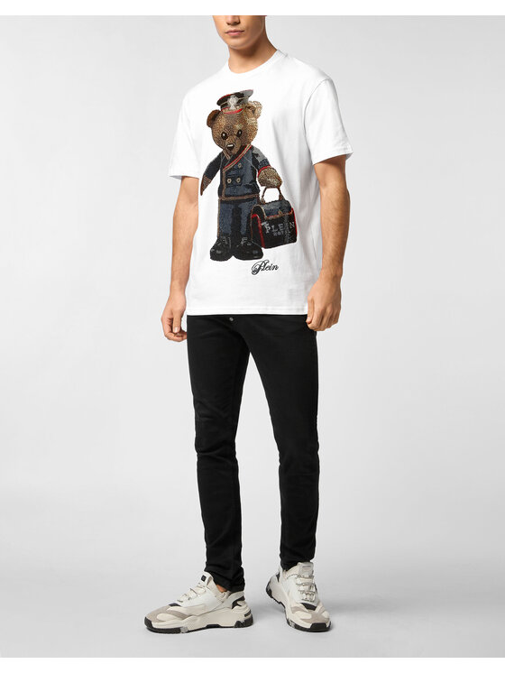 PHILIPP PLEIN PHILIPP PLEIN T-Shirt 27073 Biały Regular Fit