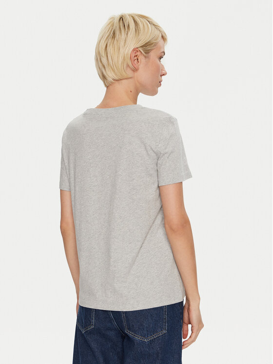 Gap Gap Тишърт 795346-05 Сив Regular Fit