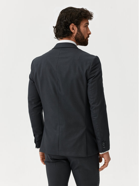Evenemen Evenemen Garnitur Pelle Szary Slim Fit