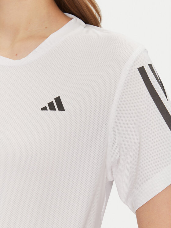 adidas adidas Φανελάκι τεχνικό Own the Run Colorblock JC9889 Λευκό Regular Fit