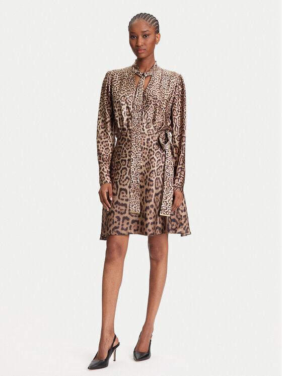 Marciano Guess Marciano Guess Každodenní šaty 5YGK28 7298A Hnědá Regular Fit