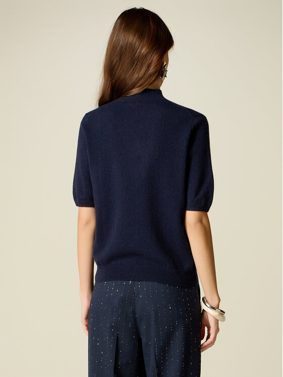 Oltre Oltre Maglione M323J005577N034 Blu Regular Fit