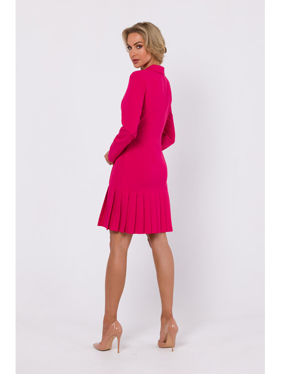 Made of Emotion Made of Emotion Sukienka koktajlowa M752 Różowy Modern Fit