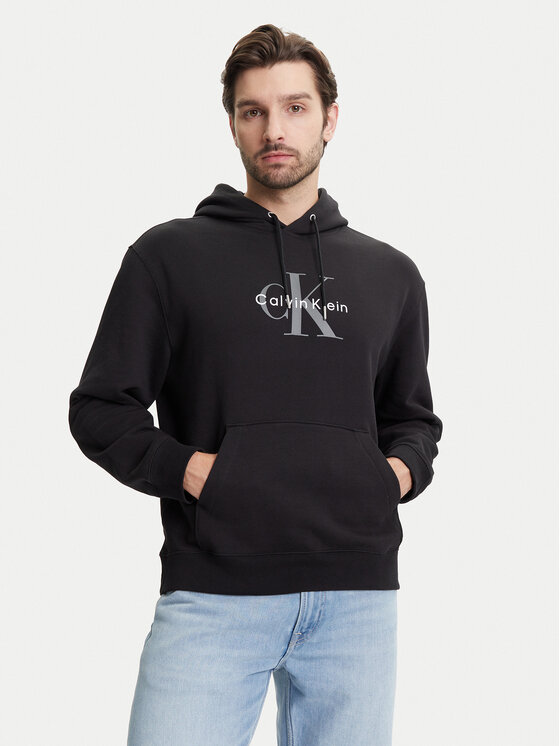 Calvin Klein Jeans Calvin Klein Jeans Mikina Monologo LV04RC282G Černá Regular Fit