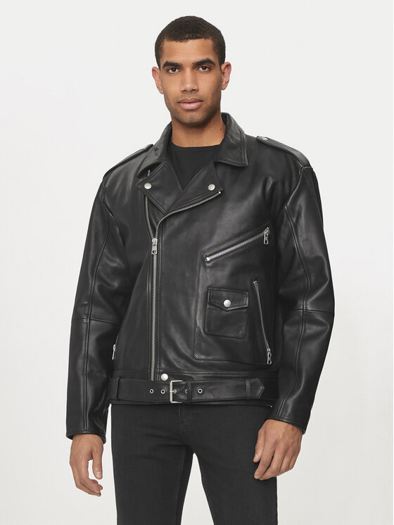Calvin Klein Jeans Calvin Klein Jeans Odinė striukė J30J325600 Juoda Regular Fit