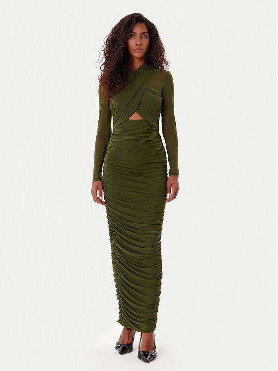 Bardot Bardot Koktejlové šaty Aliyah 60119DB Khaki Regular Fit