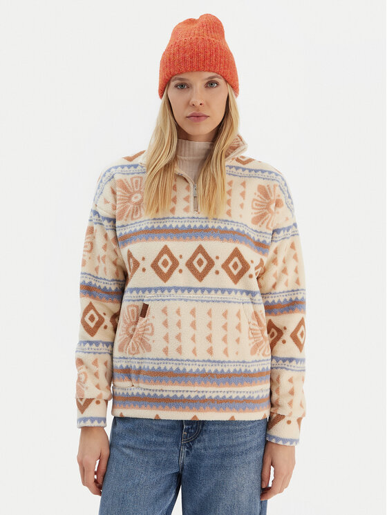 Roxy Roxy Флісовий реглан Live Out Loud ERJPF03169 Бежевий Relaxed Fit