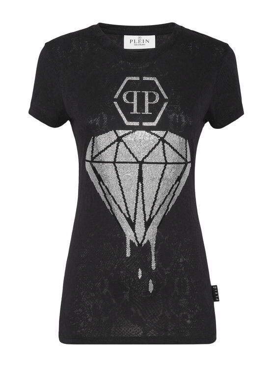 PHILIPP PLEIN PHILIPP PLEIN T-Shirt 3241 Czarny Regular Fit