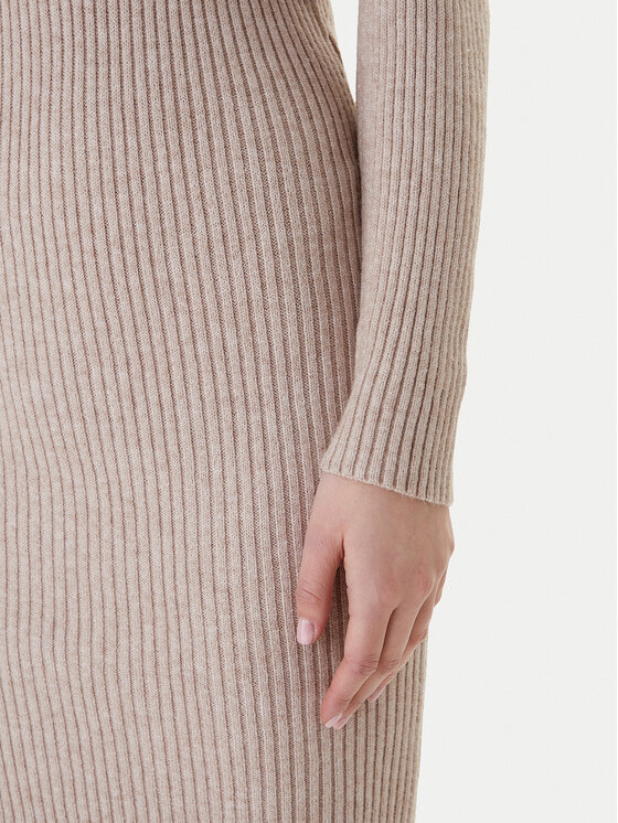 ONLY ONLY Úpletové šaty Nellie 15363533 Béžová Regular Fit
