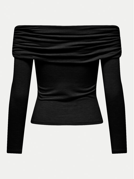 ONLY ONLY Blúzka Glamour 15339759 Čierna Slim Fit