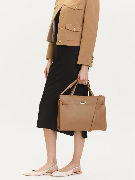 Tommy Hilfiger Tommy Hilfiger Ročna torba Th Heritage Workbag AW0AW16910 Rjava