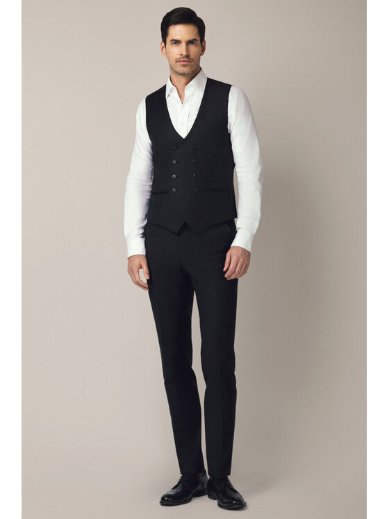 Lancerto Lancerto Kamizelka Barletta KA073125000004 Czarny Slim Fit