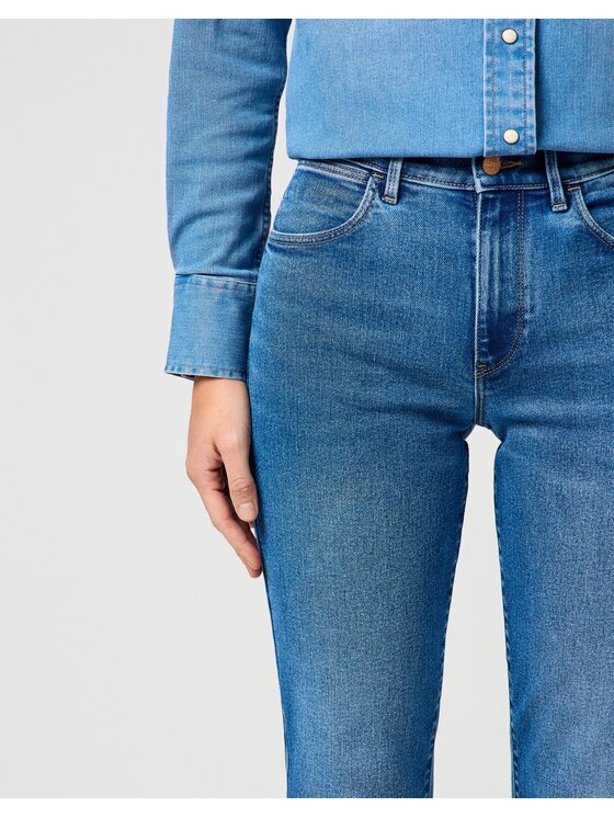 Wrangler Wrangler Jeansy STRAIGHT Niebieski Straight Leg