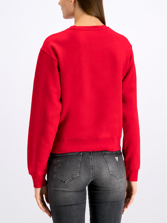 Guess Guess Sweatshirt Basic W94Q29 K8RS0 Rot Regular Fit