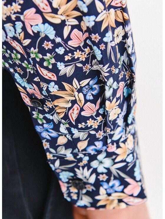 Pako Lorente Pako Lorente Koszula P25WN-1X-037 Granatowy Slim Fit