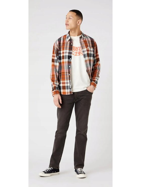 Wrangler Wrangler Koszula 1 Pkt Shirt Kolorowy Relaxed Fit
