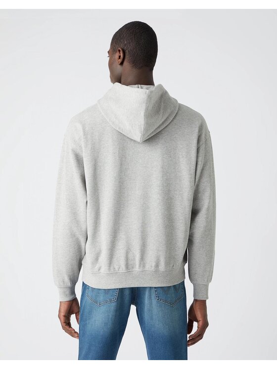Wrangler Wrangler Felpa WWYG HOODIE Grigio Regular Fit