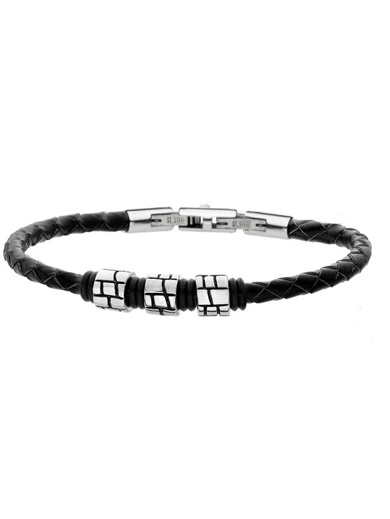 Manoki manoki Bransoletka BA443B Czarny