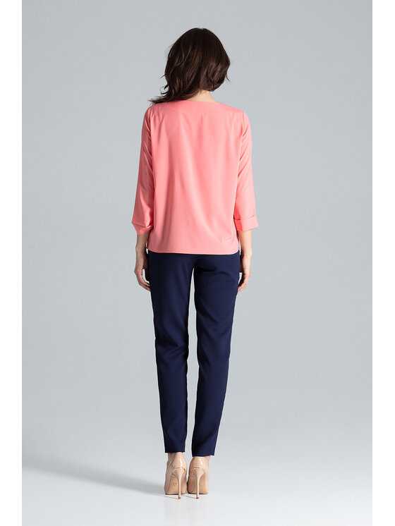 Lenitif Lenitif Blusa L035 Rosa Regular Fit