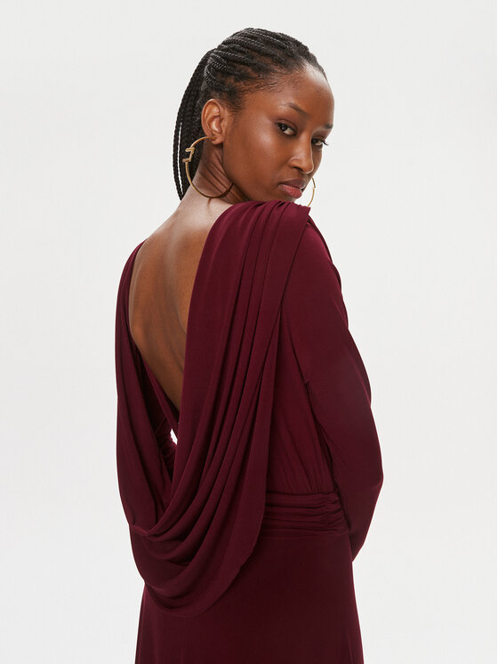 MVP Wardrobe MVP Wardrobe Abendkleid Fiori Chiari MVPI3AB111.0XXXXXX Dunkelrot Long Fit