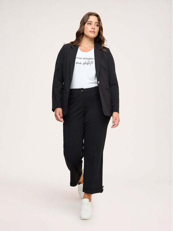 Fiorella Rubino Fiorella Rubino Spodnie materiałowe P056L002441N033 Czarny Slim Fit