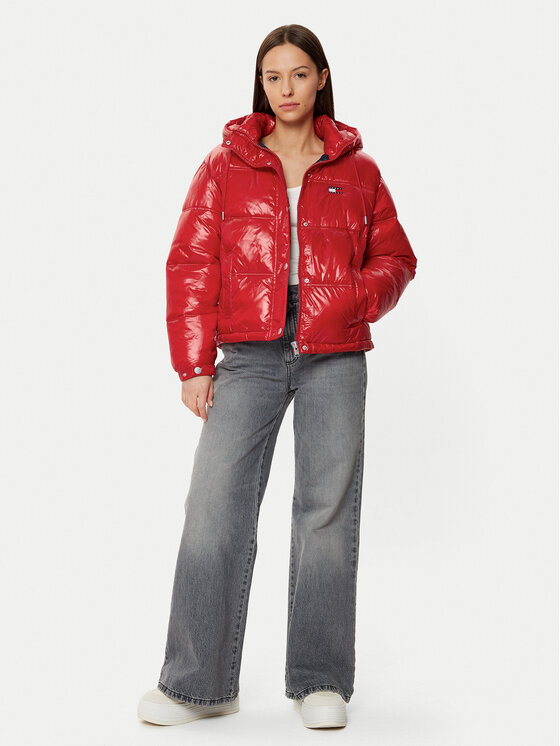 Tommy Jeans Tommy Jeans Pehelykabát DW0DW20210 Piros Regular Fit