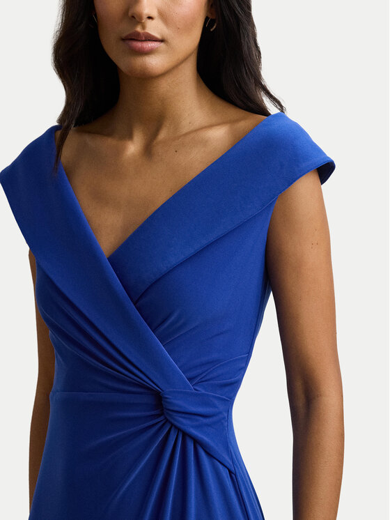LAUREN RALPH LAUREN LAUREN RALPH LAUREN Večerna obleka 253863940021 Modra Slim Fit
