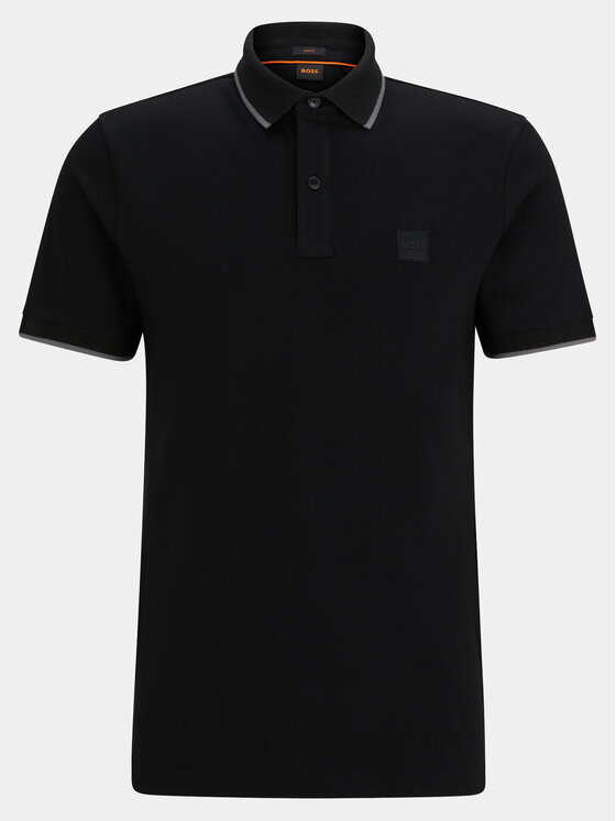 BOSS Boss Polo Passertip 50507699 Czarny Slim Fit