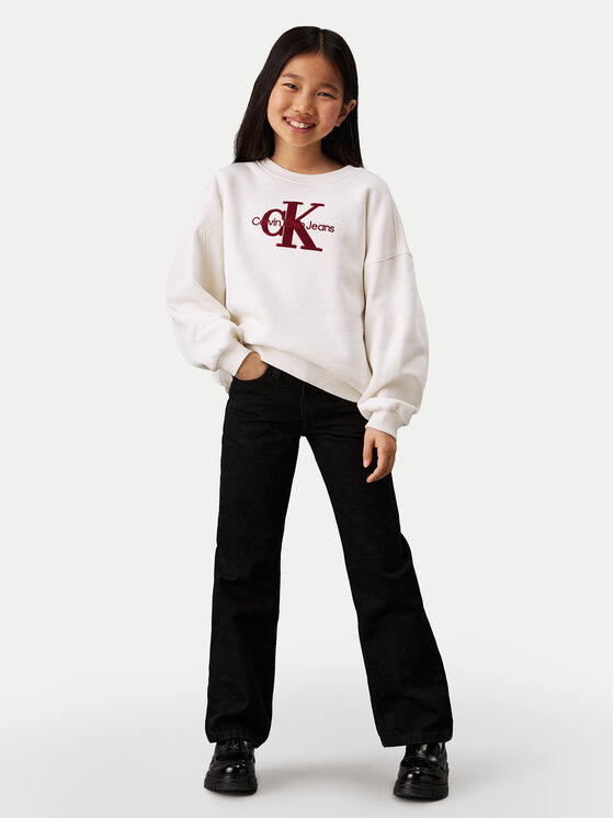 Calvin Klein Jeans Calvin Klein Jeans Jopa Teddy Monologo IG0IG02738 Écru Regular Fit