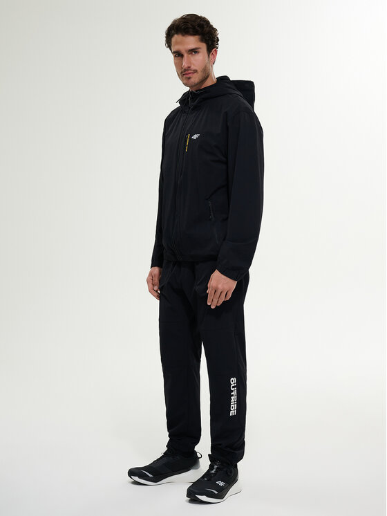 4F 4F Joggery WHEEL & WAVE Czarny Regular Fit