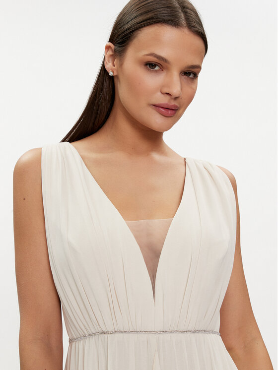Rinascimento Rinascimento Rochie de seară CFC0117773003 Écru Regular Fit