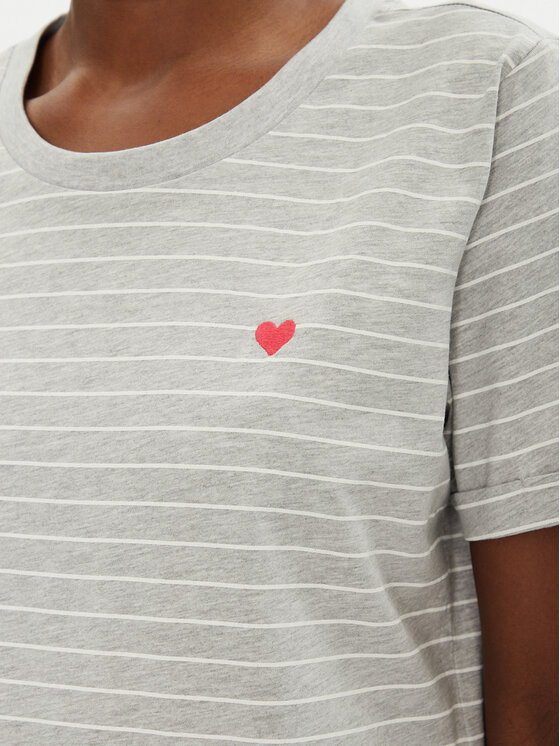 Fransa Fransa T-Shirt 20615521 Šedá Regular Fit