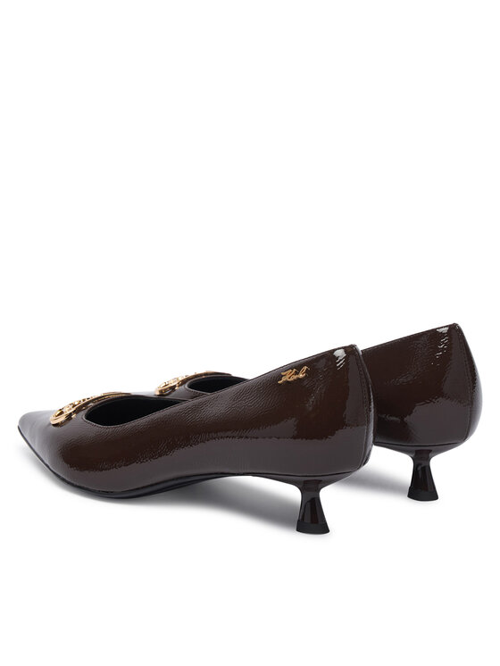 KARL LAGERFELD KARL LAGERFELD Обувки на ток Pasha Signia KL30121 Тъмнокафяв