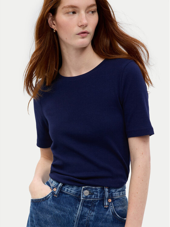 Gap Gap Majica 540635-02 Mornarsko modra Slim Fit