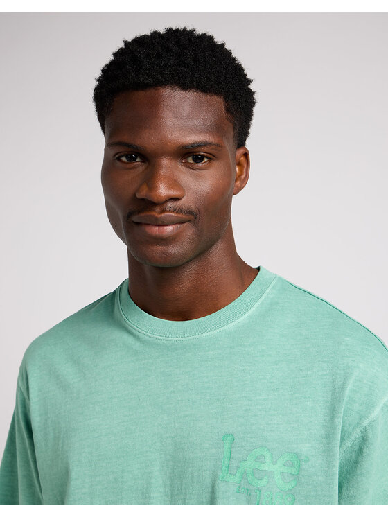 Lee Lee T-shirt LOOSE LOGO TEE Verde Regular Fit