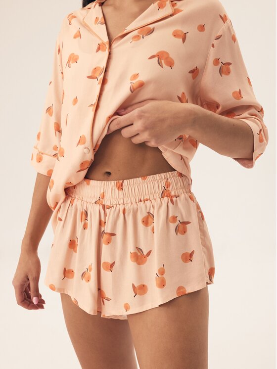 Henderson Henderson Piżama 42686 Pomarańczowy Regular Fit