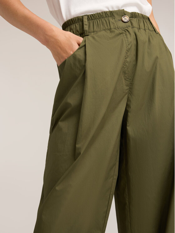Motivi Motivi Spodnie materiałowe P025W100881N035 Zielony Baggy Fit
