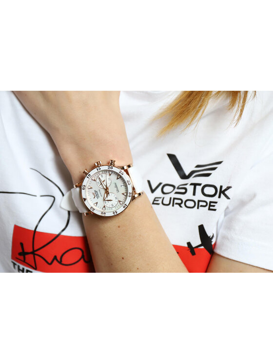 Vostok Europe Vostok Europe Zegarek VK64-515B528B Różowe złoto