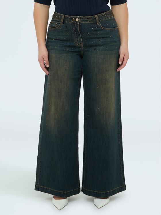 Fiorella Rubino Fiorella Rubino Jeansy P463T505250N034 Niebieski Flared Fit