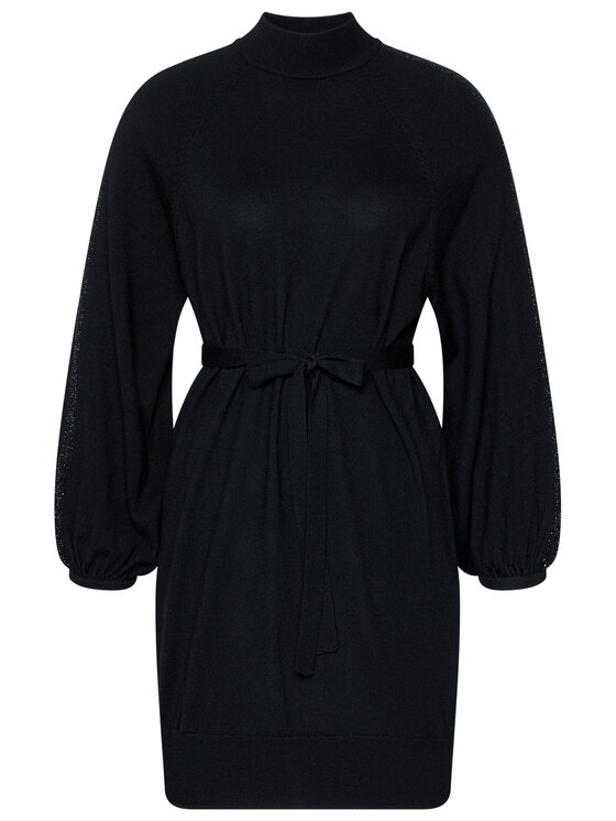 Marella Marella Kötött ruha Markus 33260209200 Fekete Regular Fit