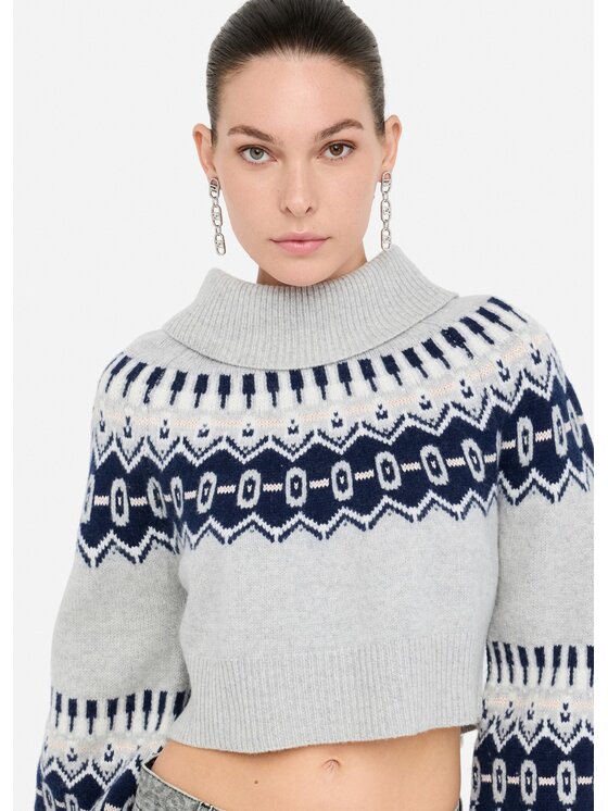 Liu Jo Liu Jo Maglione CF5130MS035C3749 Grigio Regular Fit