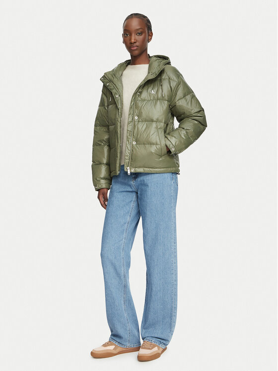 Calvin Klein Jeans Calvin Klein Jeans Winterjacke LV047H512G Khakifarben Regular Fit