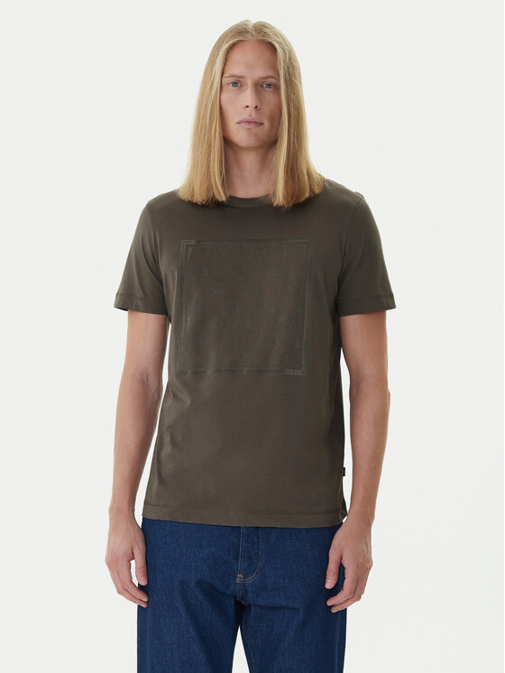 JOOP! JOOP! Tričko 17 JJ-21Bajo 30047429 Hnedá Modern Fit