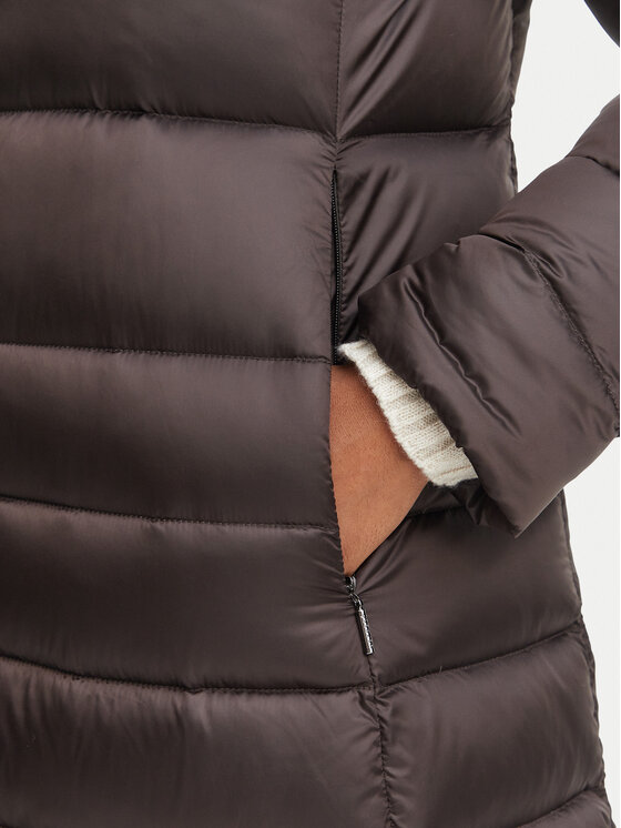 Hetregó Hetregó Kurtka puchowa Winthrop 8R607KM 26WD02 Brązowy ciemny Slim Fit