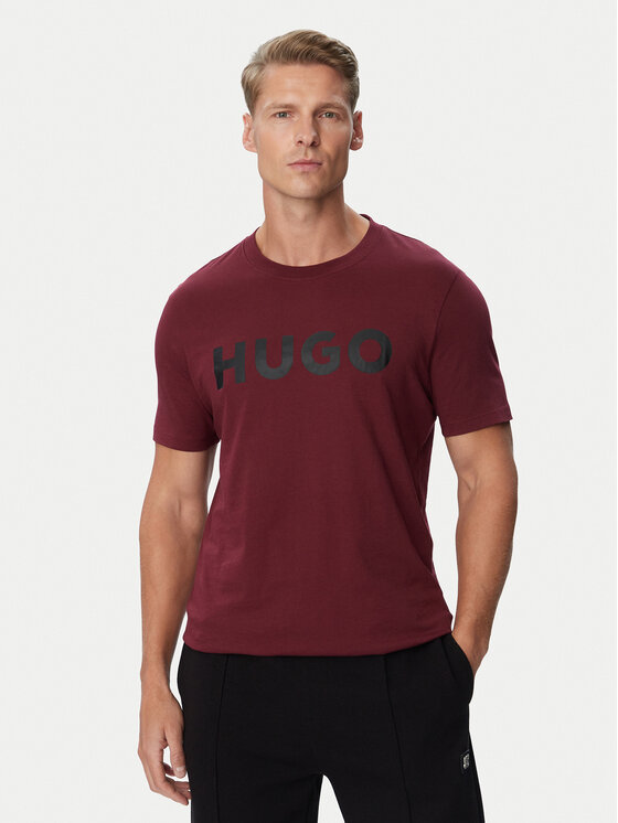 HUGO HUGO Tricou Dulivio 50467556 Vișiniu Regular Fit