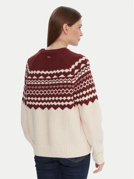 Barbour Barbour Pullover LKN1684MI11 Écru Regular Fit